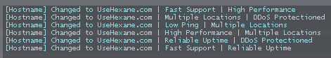 Image of console for Hostname Changer