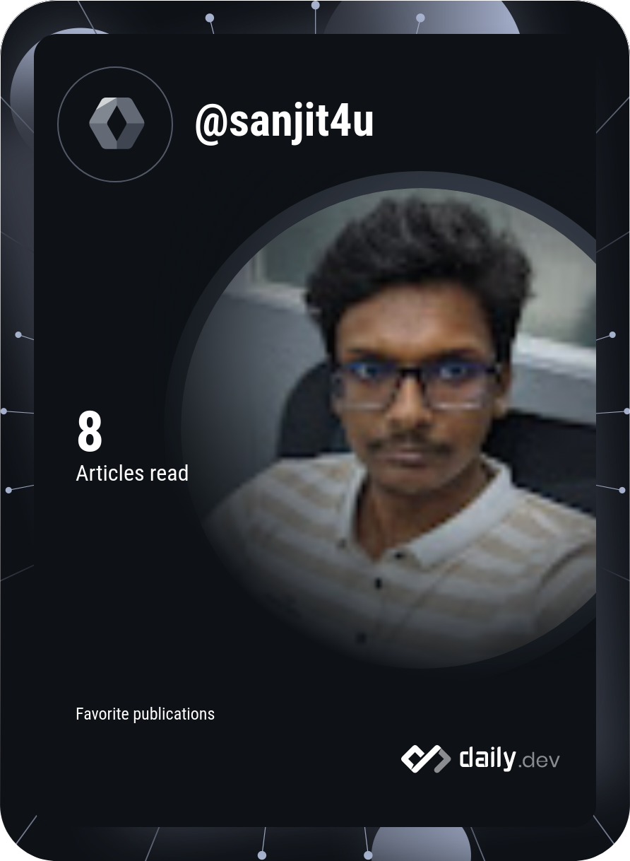 Sanjit Majumdar's Dev Card