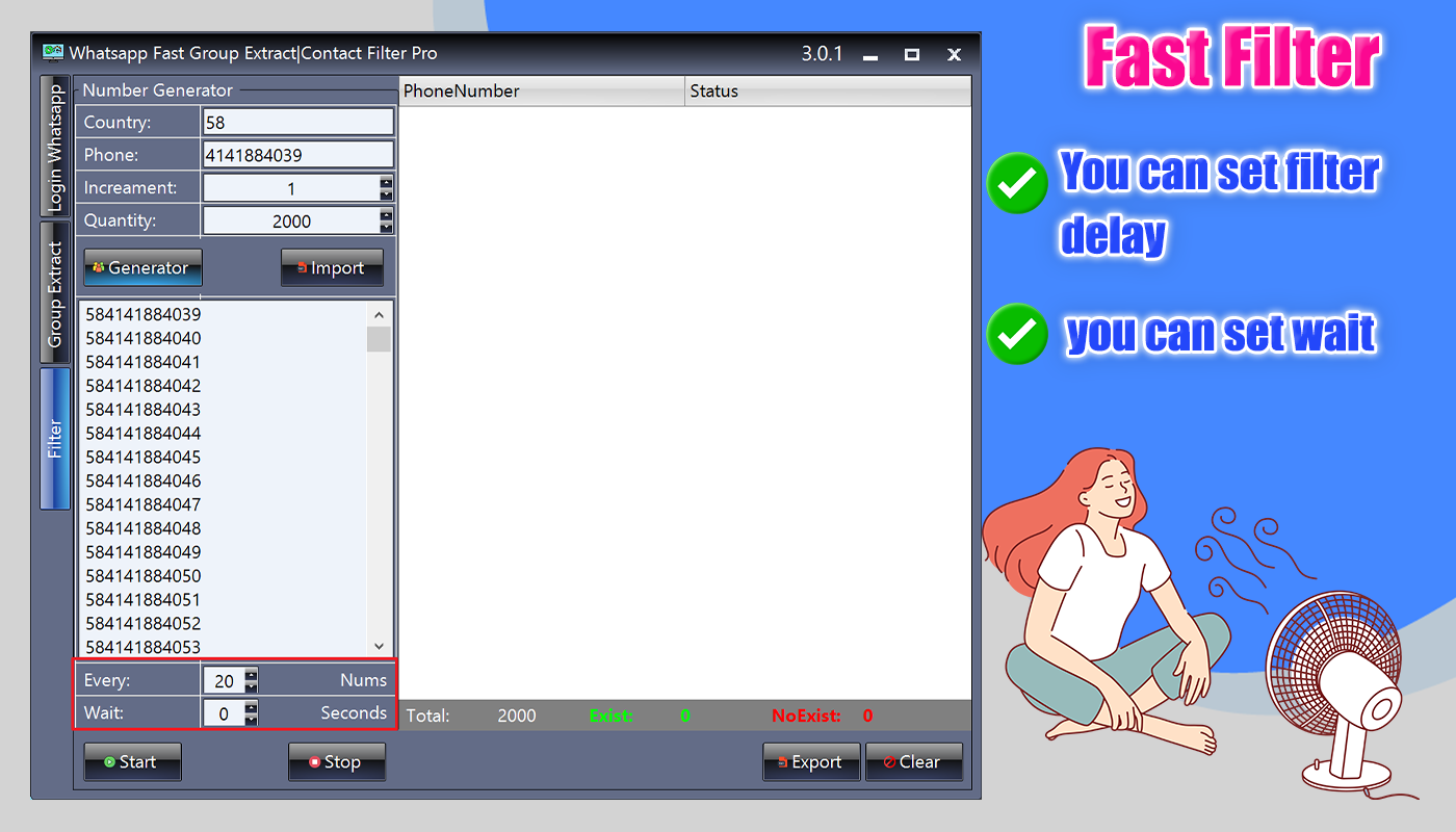 Whatsapp Extract Group & Super Filter Numbers Pro