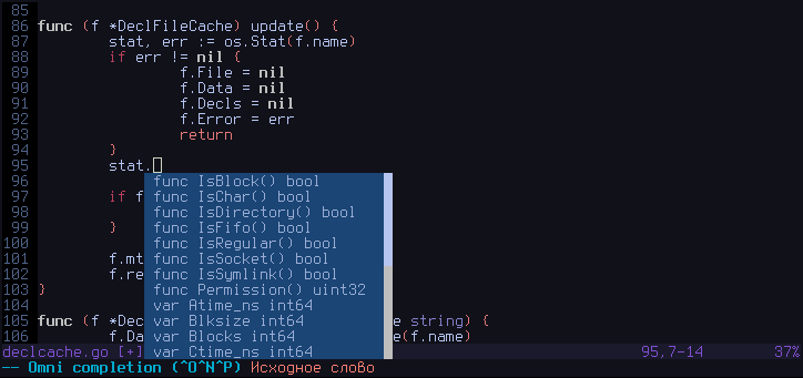 Gocode in vim