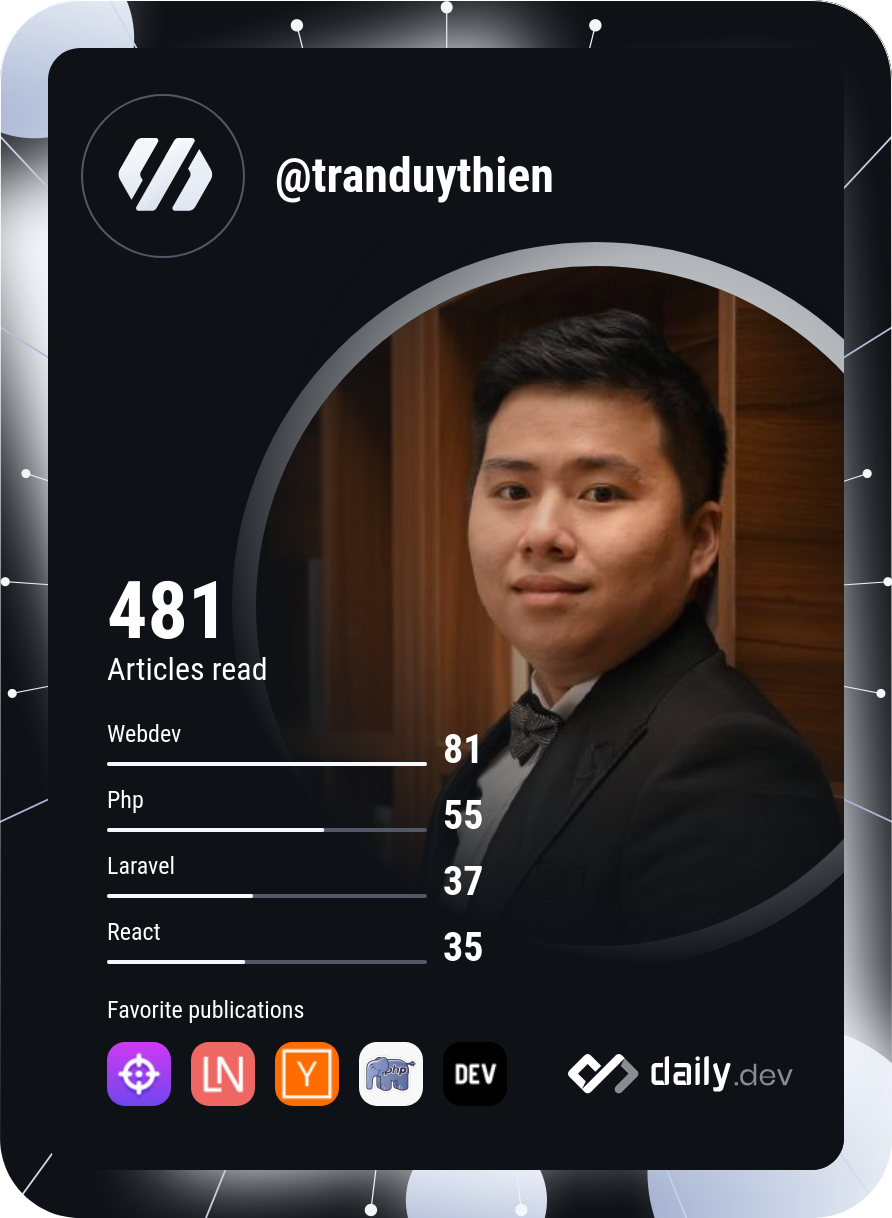 Trần Duy Thiên's Dev Card