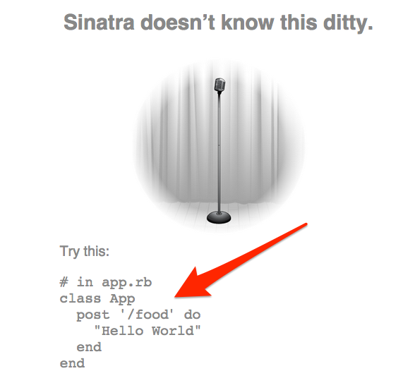 Sinatra Error