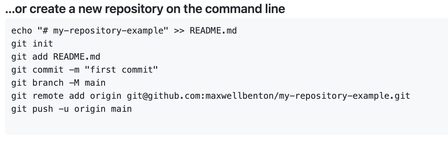 command line repo commands