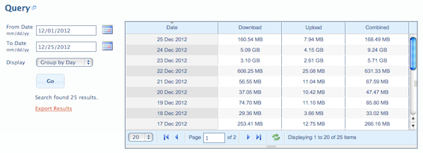 BitMeter OS Query Pane