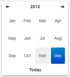 Datetimepicker year view